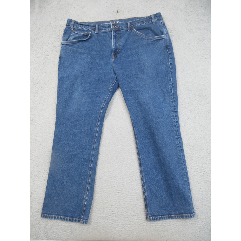 Tecovas Rugged Relaxed Western Jeans Mens 42x30 Blue Straight Cowboy 100% Cotton